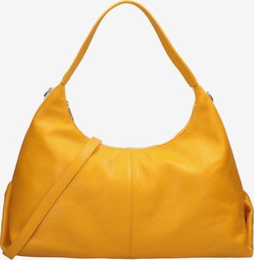 Borsa a spalla di Roberta Rossi in giallo: frontale