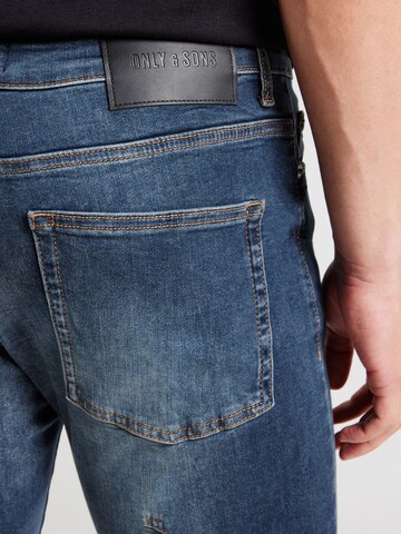 Slimfit Jeans 'ONSLOOM' di Only & Sons in blu