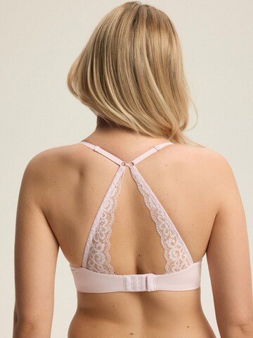 ESOTIQ - Push-up Sujetador 'Bügel-BH Arien, Racerback, florale Spitze' en rosa
