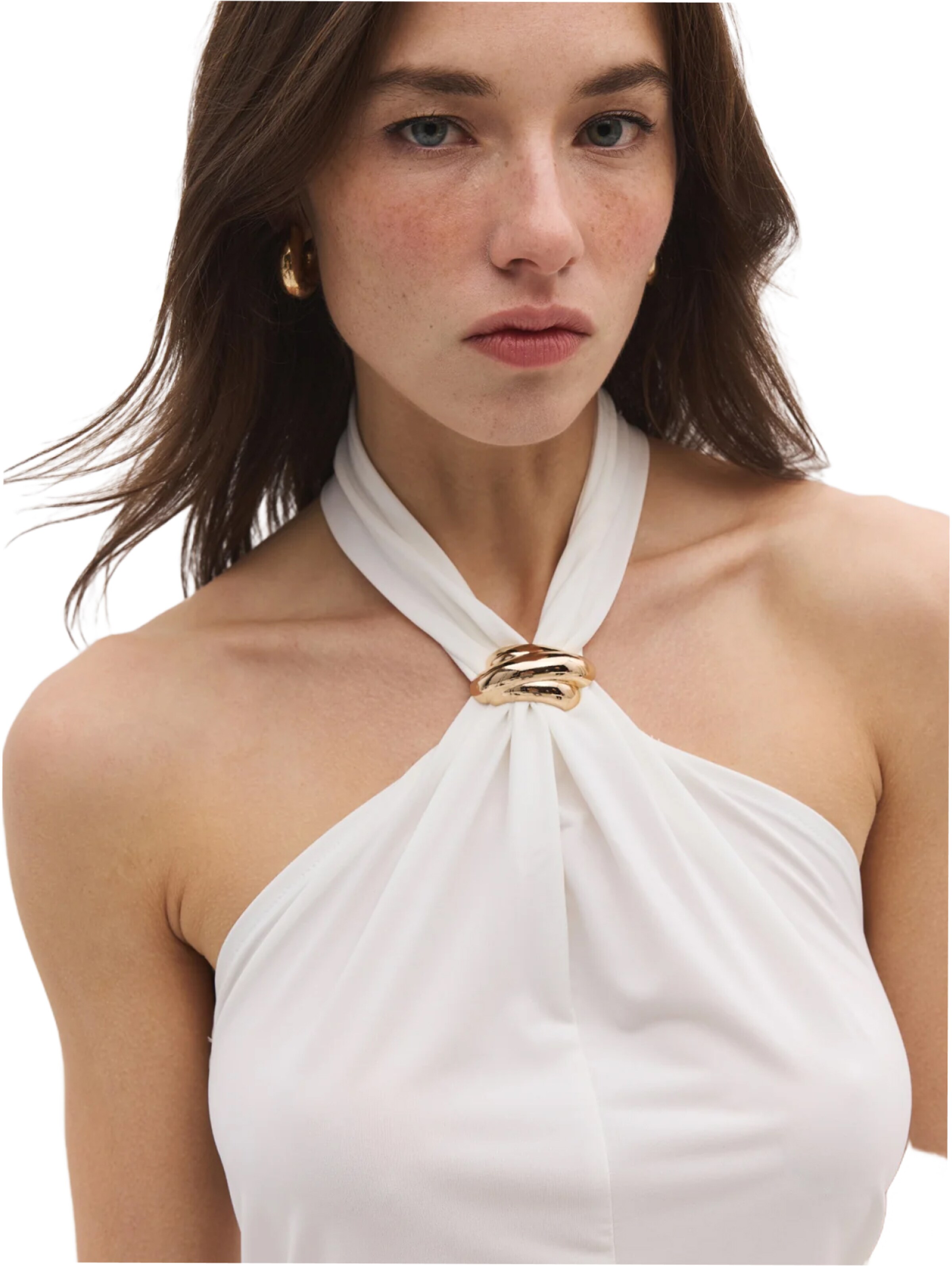 No Matter What Top in Beige