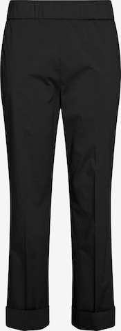 DEHA Regular Pleated Pants in Black: front