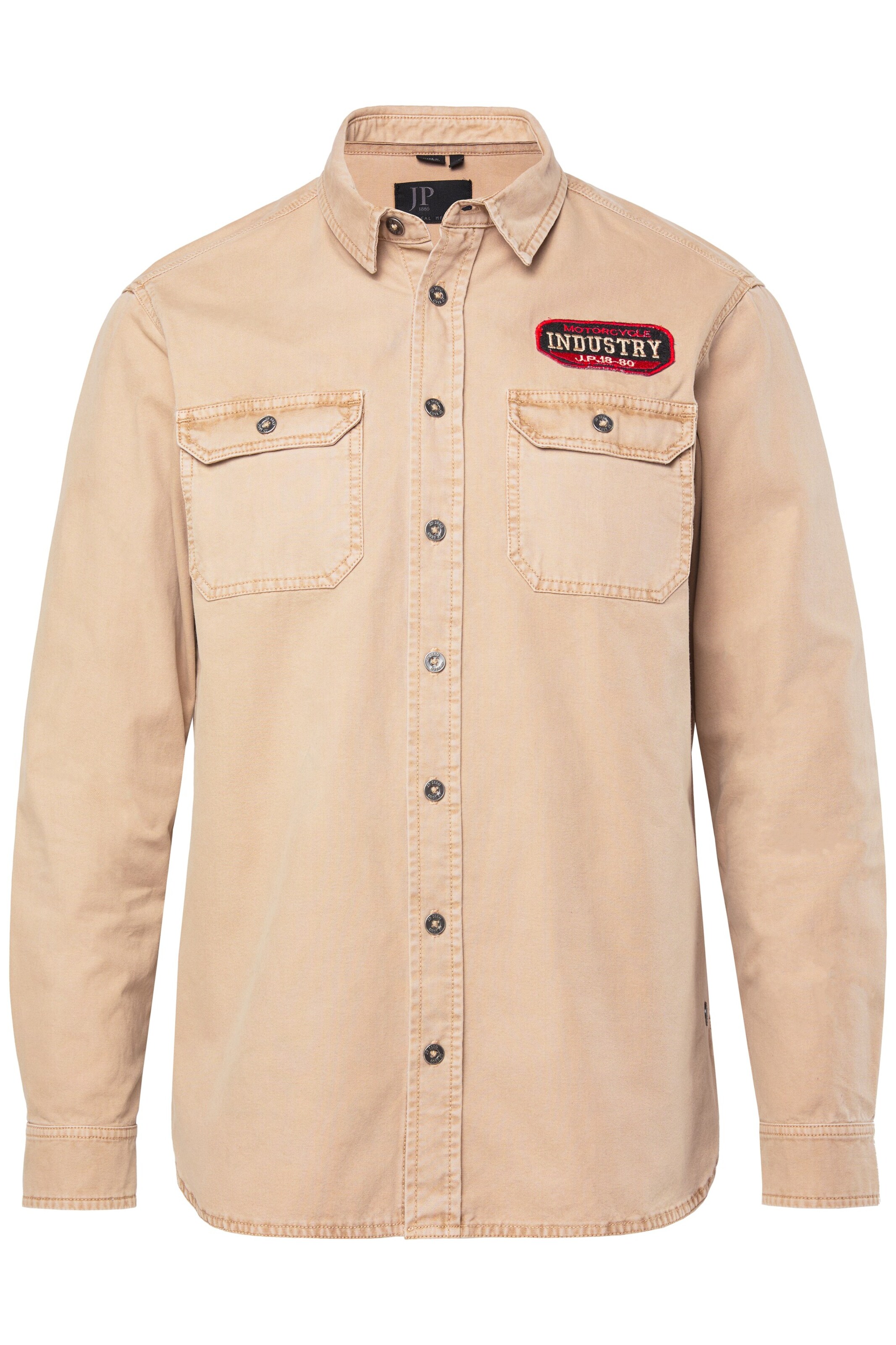 JP1880 Comfort fit Button Up Shirt in Brown: front