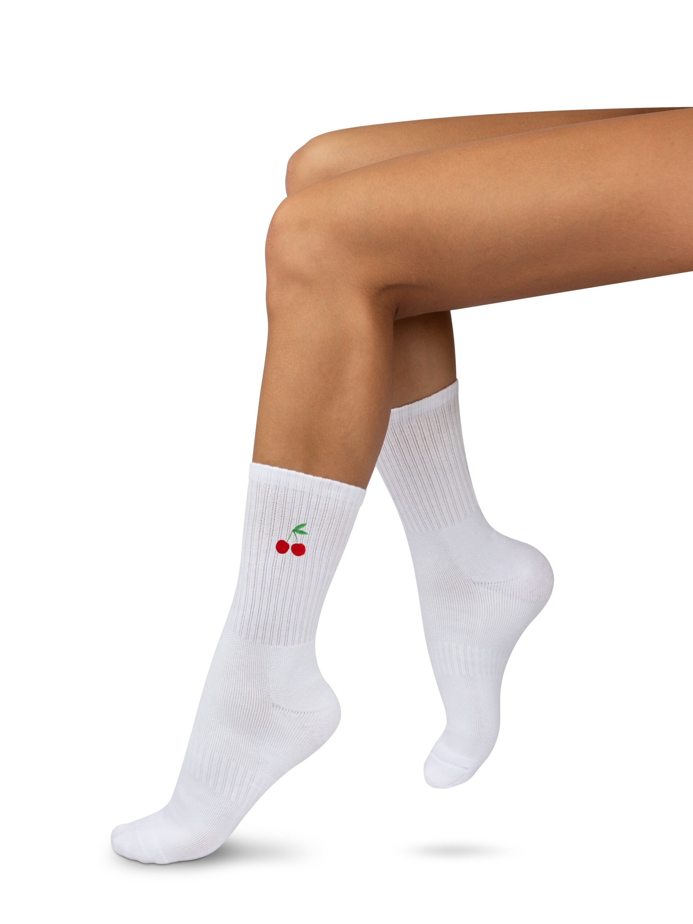 Chaussettes de sport normani en blanc