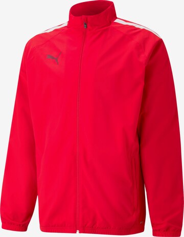 PUMA Athletic Jacket 'Sideline' in Red: front