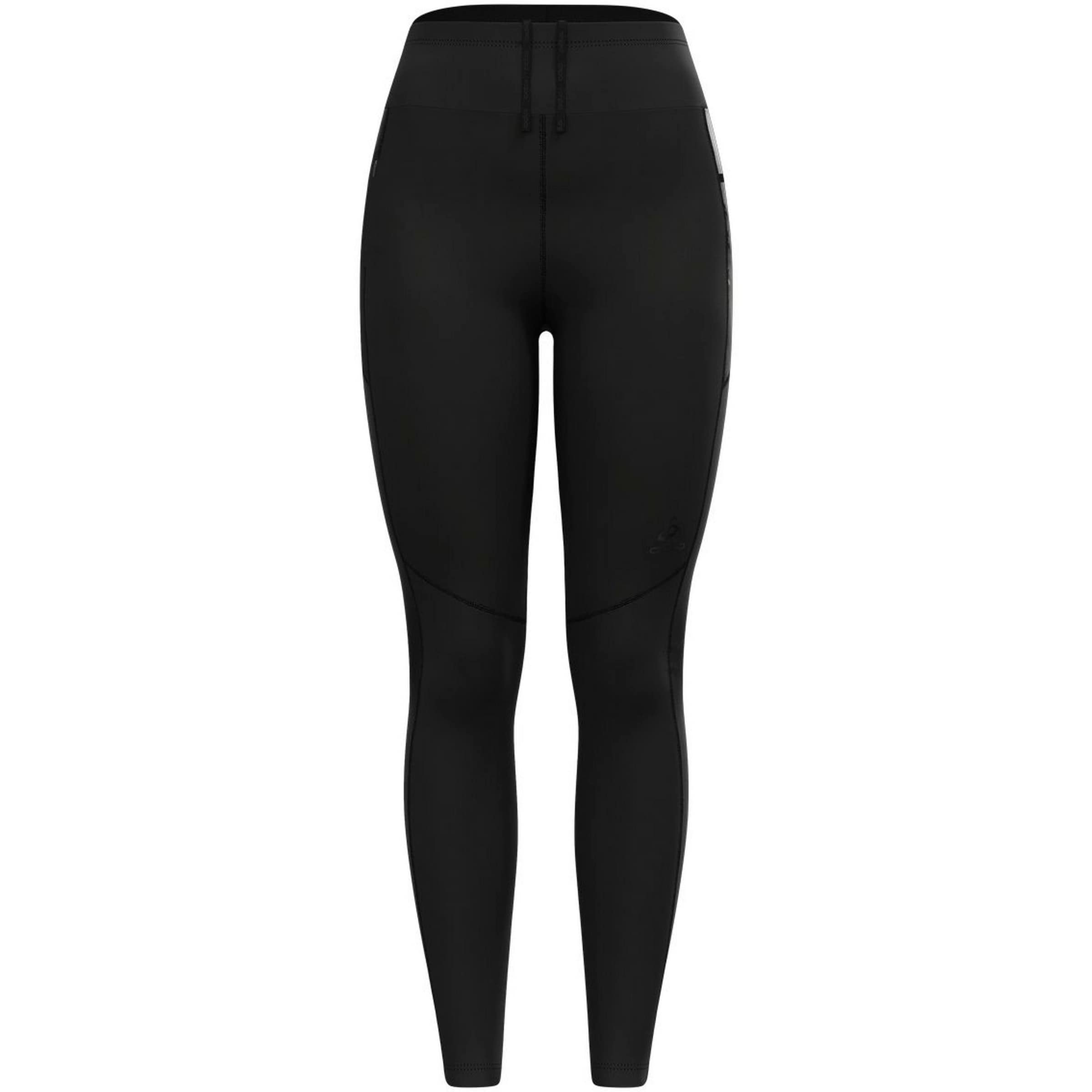 ODLO Skinny Sporthose 'ZEROWEIGHT WARM' in Schwarz: Vorderseite