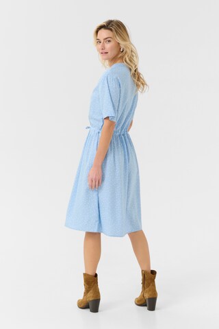 Cream Shirt dress in Blue