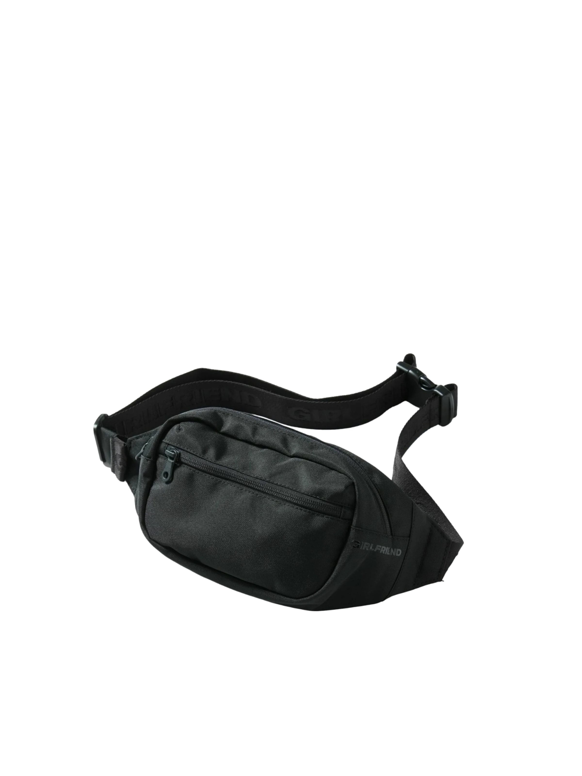 Girlfriend Collective Bag ' Belt Bag ' in Schwarz: Vorderseite