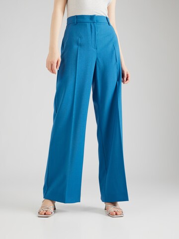 Weekend Max Mara Wide Leg Bukser med fals 'VISIVO' i blå: forside