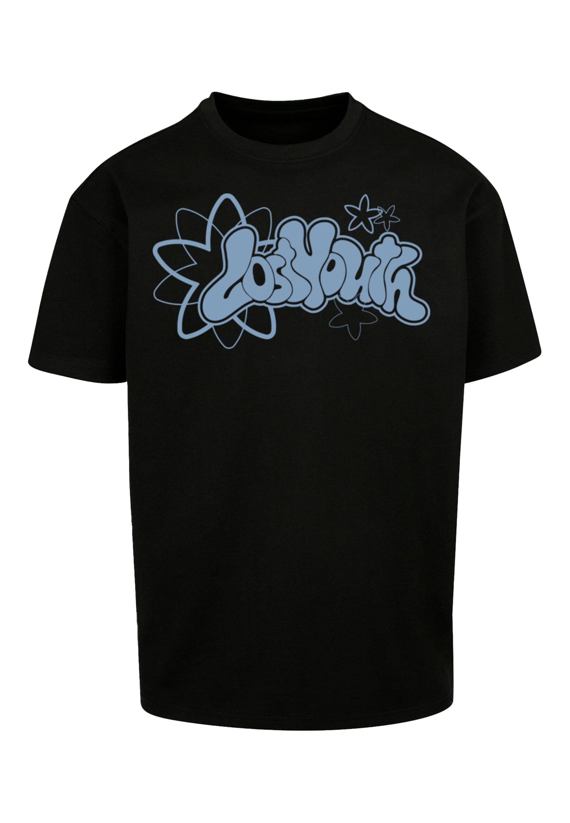 Lost Youth Tričko 'Starry Silhouette' – černá: přední strana