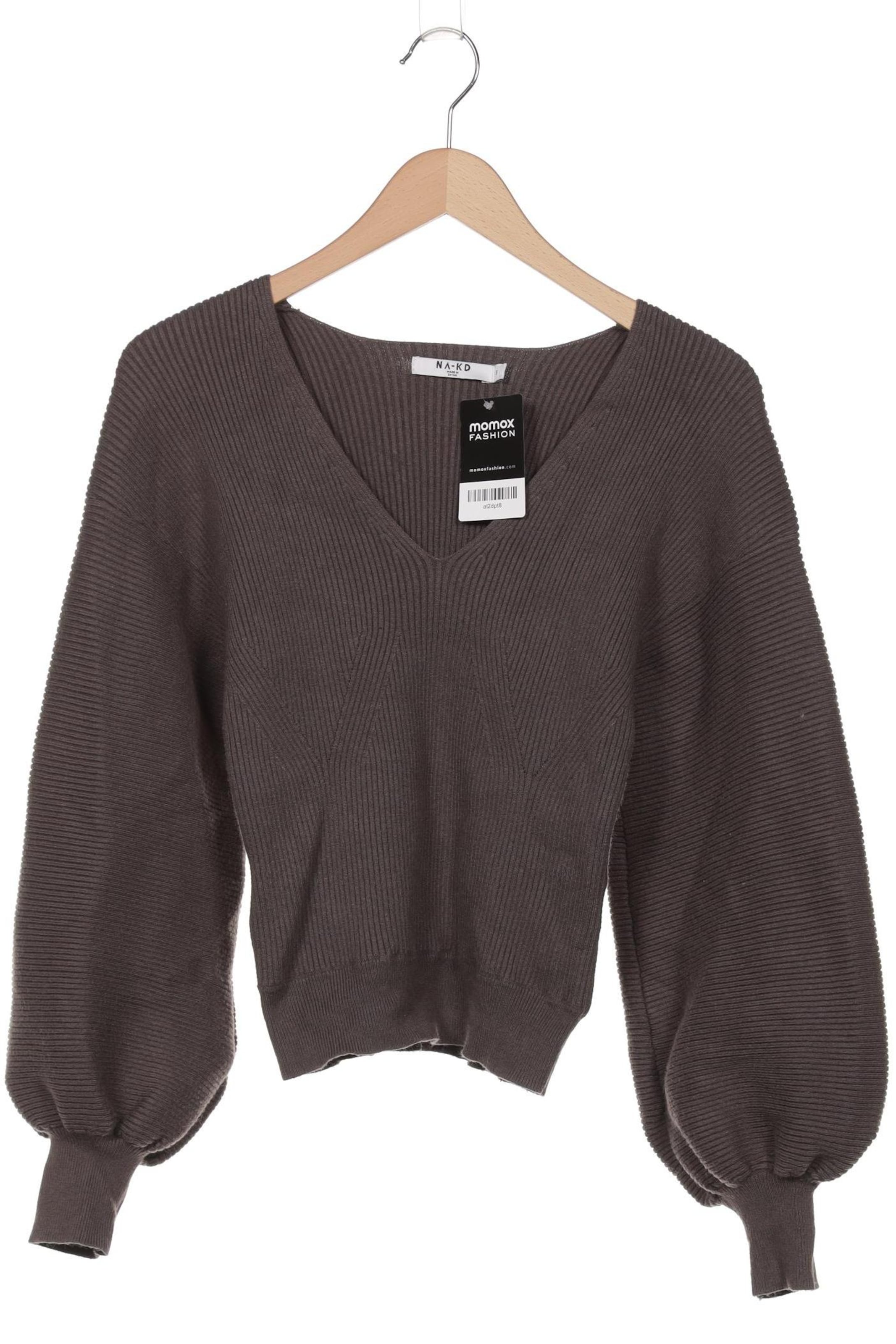 NA-KD Pullover S in Grau: Vorderseite