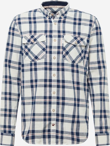 COLOURS & SONS Button Up Shirt in White: front