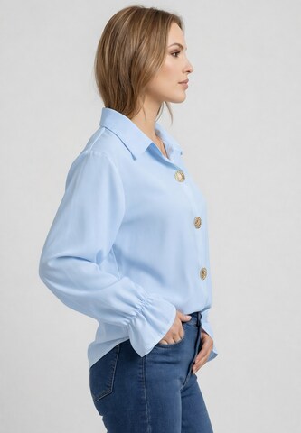 Elara Blouse in Blue