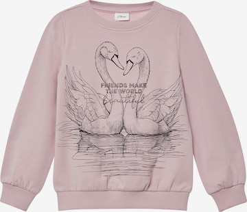 s.Oliver Sweatshirt in Pink: Vorderseite