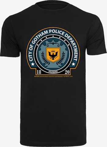 T-Shirt 'DC Comis Superhelden Batman Gotham Police Dept' F4NT4STIC en noir : devant