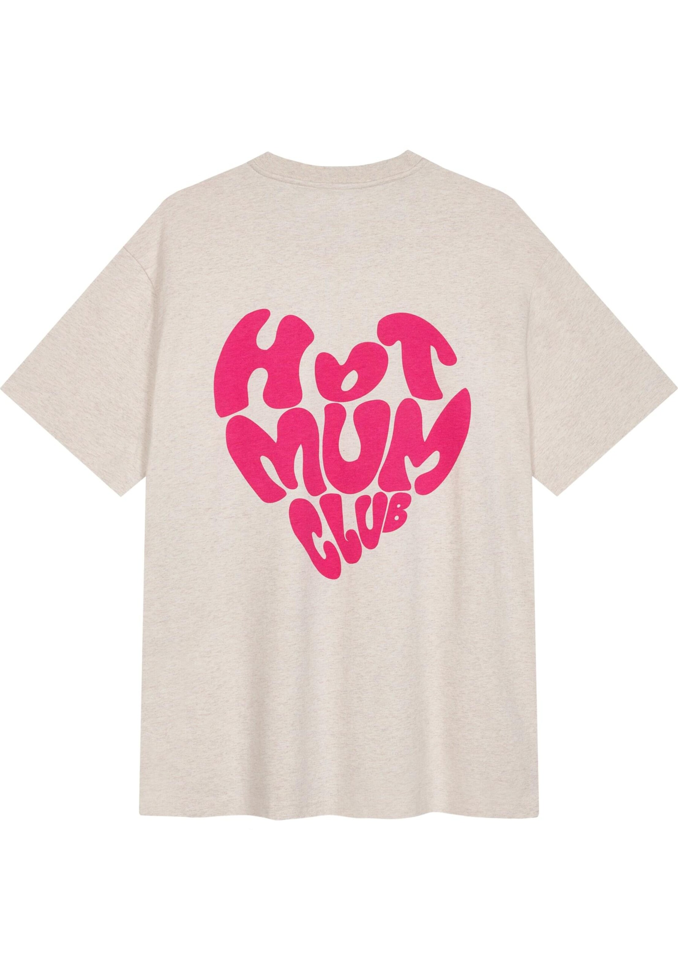 OH APRIL Tričko 'Hot Mum' – béžová