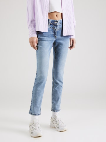 Coupe slim Jean GERRY WEBER en bleu : devant