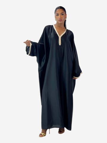 Elara Kleid in Schwarz: Vorderseite