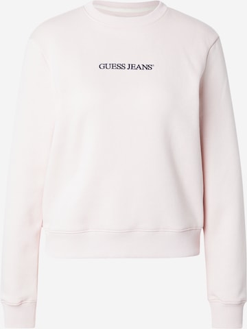 Sweat-shirt GUESS JEANS en rose : devant