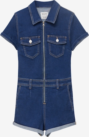 Pull&Bear Jumpsuit in Blue: front