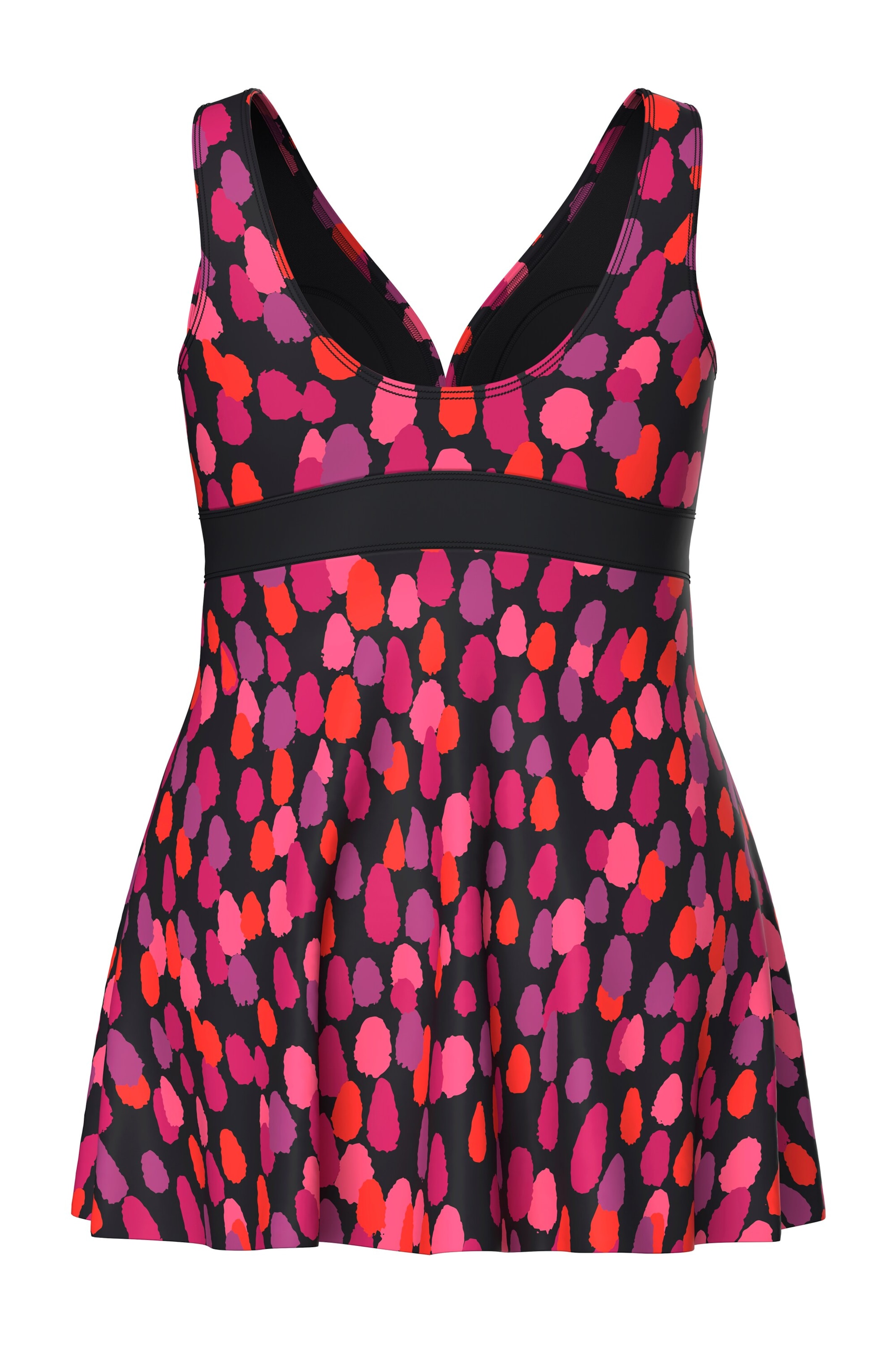 Ulla Popken Bustier Badeanzug in Mischfarben