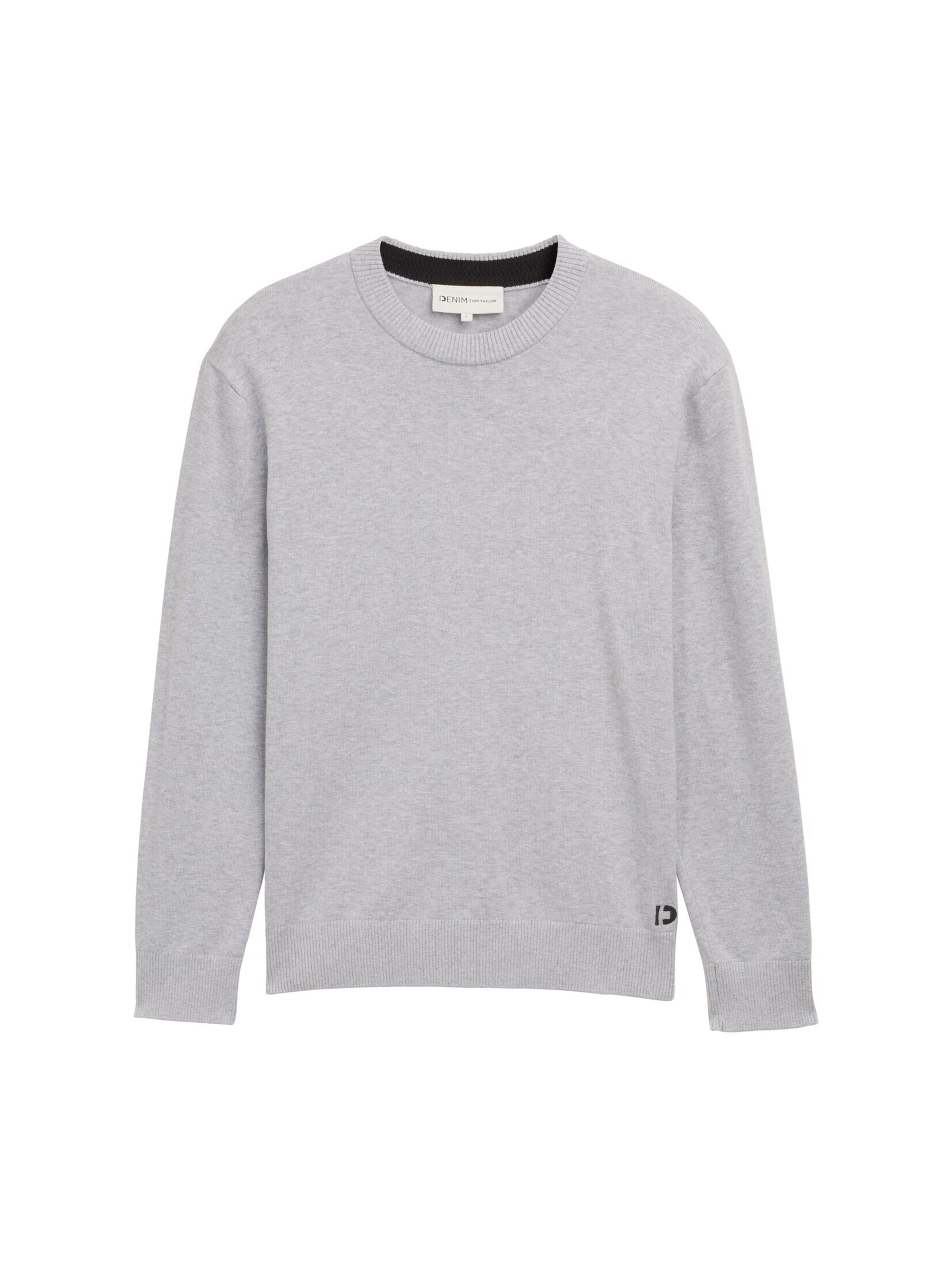TOM TAILOR DENIM Sweater in Grey: front