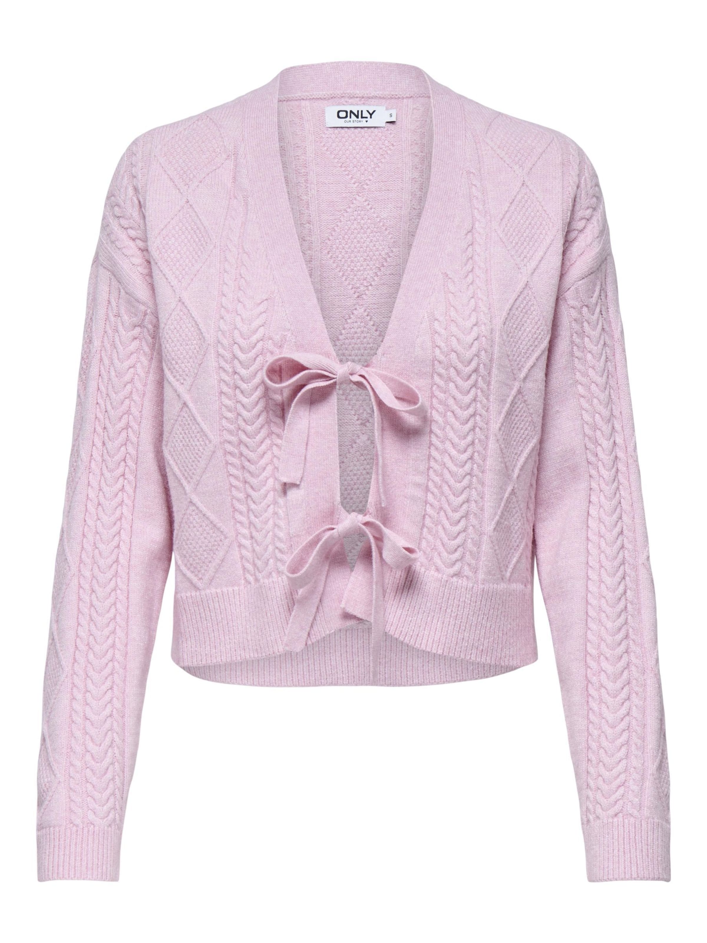 ONLY Strickjacke 'ONLFIA' in hellpink, Produktansicht