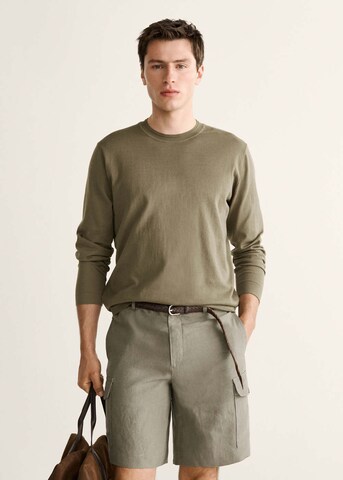 MANGO MAN Sweater 'Sun' in Green: front