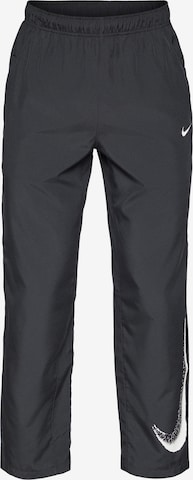 NIKE Regular Sports trousers in Black: front