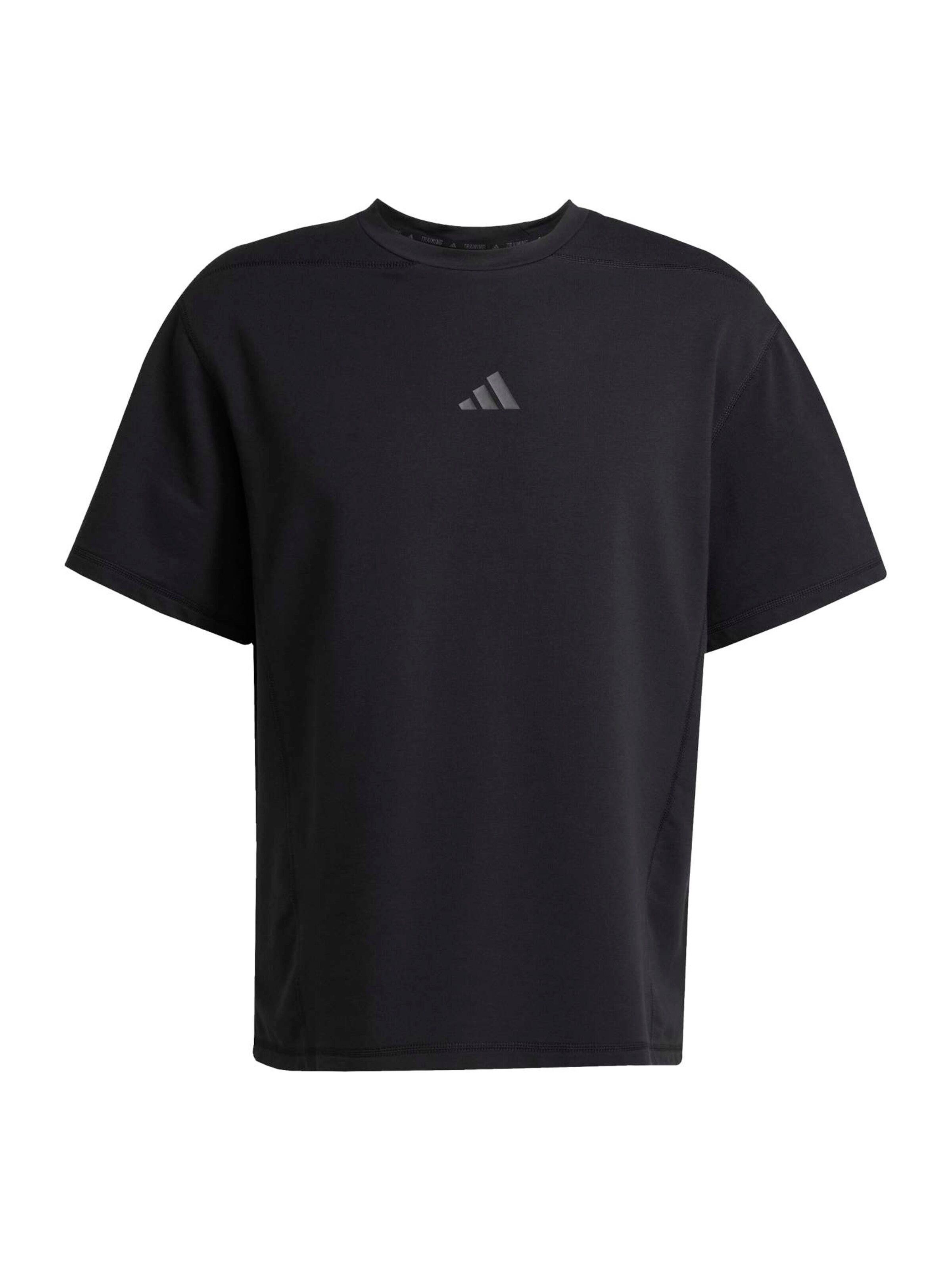 Tricou funcțional 'D4T' de la ADIDAS PERFORMANCE pe negru: față