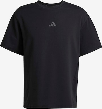 Tricou funcțional 'D4T' de la ADIDAS PERFORMANCE pe negru: față