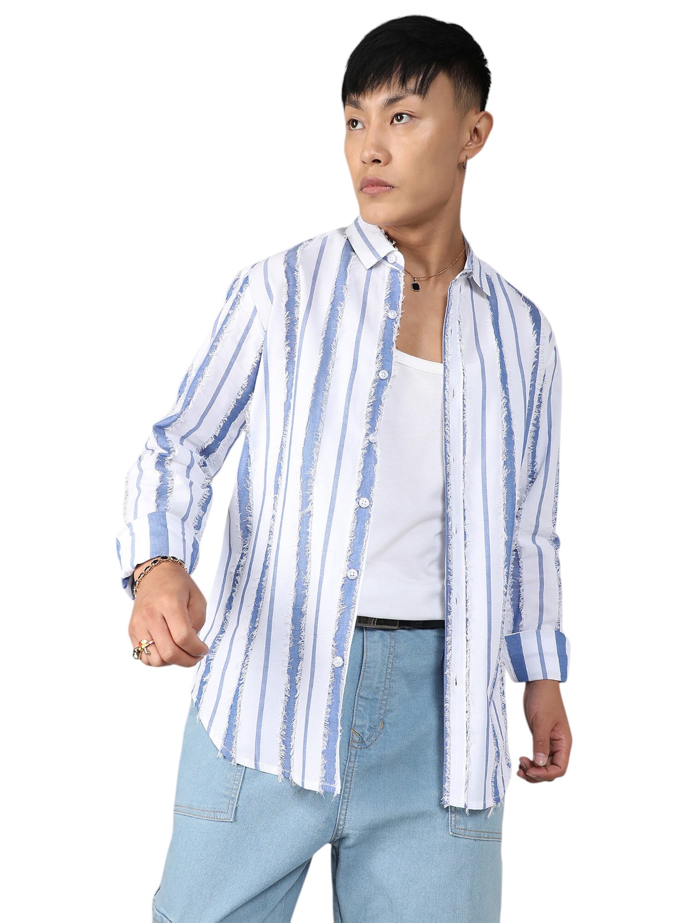 Campus Sutra Средняя посадка Рубашка 'Talisha' в Смешанный: спереди