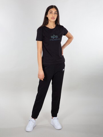 ALPHA INDUSTRIES Tapered Trousers in Black