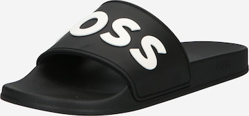 BOSS Black Mule 'Kirk' in Black: front