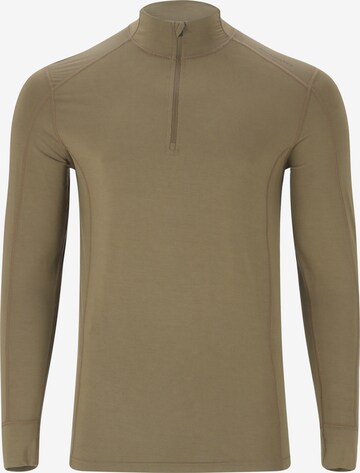 ENDURANCE Performance Shirt 'Lead' in Brown: front