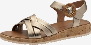 Sandales à lanières Tamaris en bronze : devant