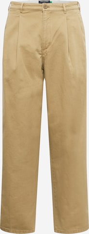 Dockers Regular Veckad byxa 'KHAKI' i beige: framsida