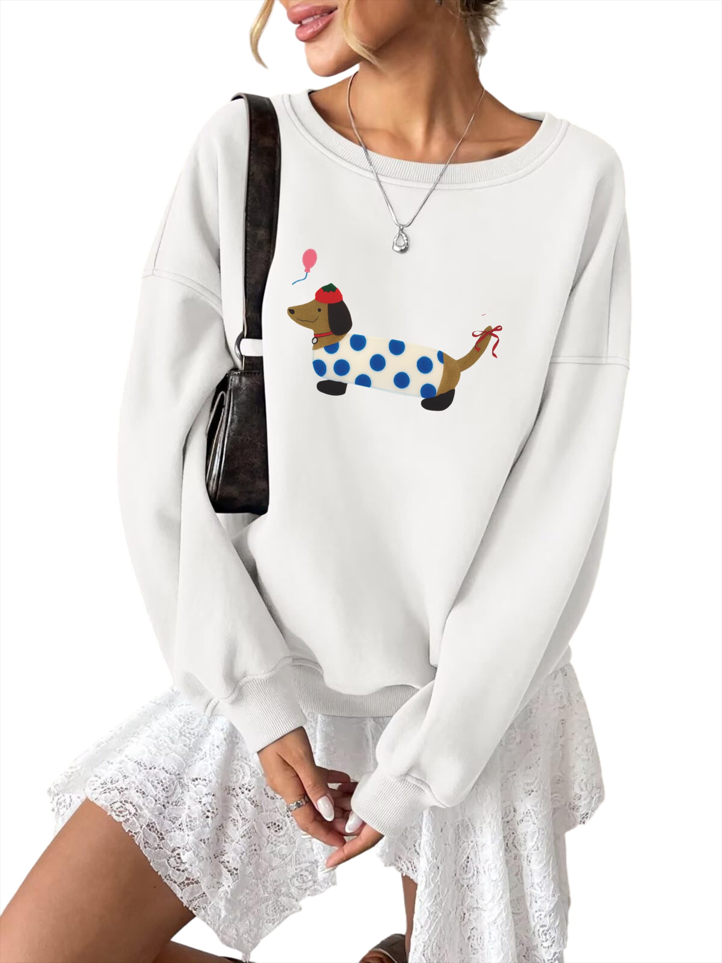 GORHEY Sweatshirt in White: front