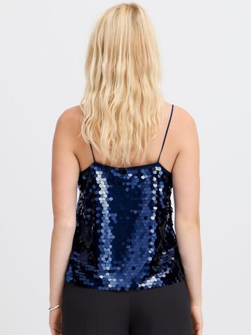 ICHI Top 'Pennie' in Blue
