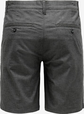 Only & Sons Regular Chino Pants 'Mark' in Grey