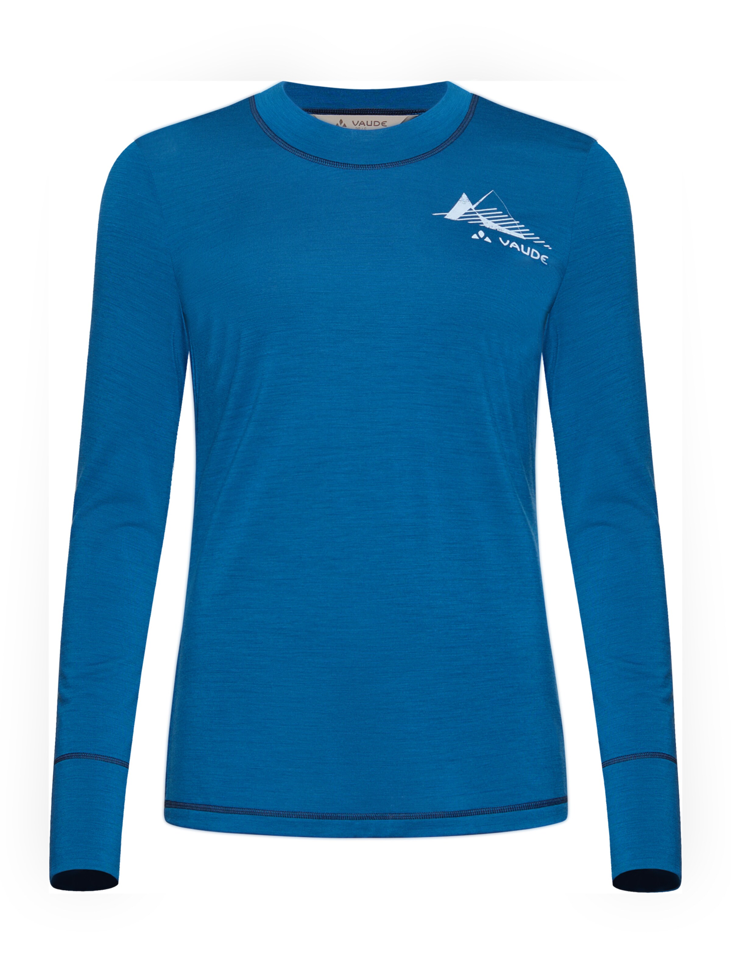 VAUDE Functioneel shirt 'Monviso' in Blauw: voorkant