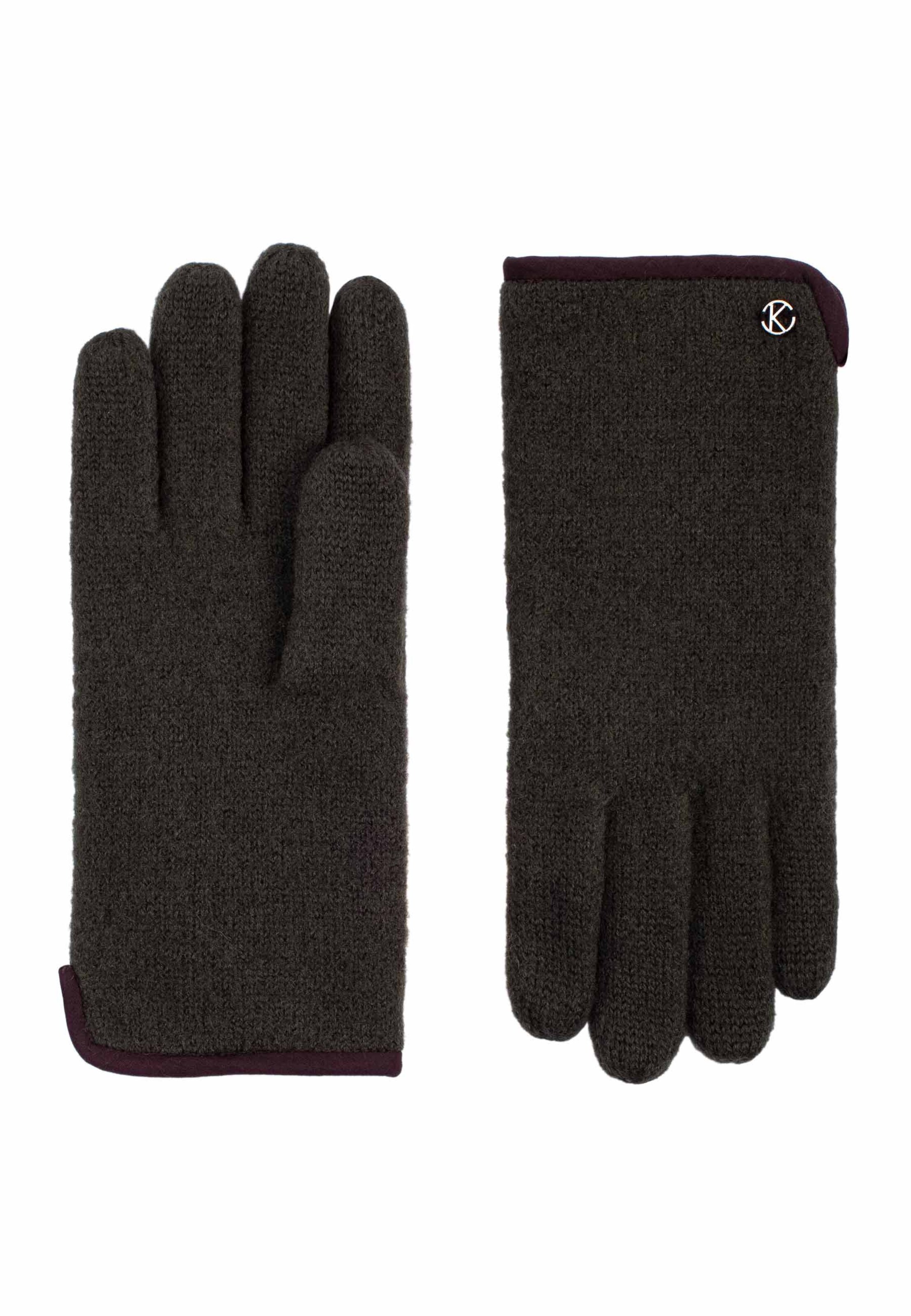 KESSLER Fingerhandschuhe 'Sasha' in Grün: Vorderseite