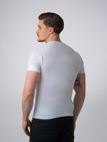 PANTONECLO - Camiseta 'Pantoneclo Men’s Crew Neck Short Sleeve T-Shirt' en blanco