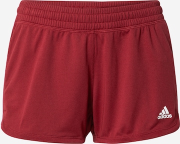 ADIDAS SPORTSWEAR Workout Pants 'Pacer 3-Stripes ' in Red: front