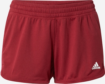ADIDAS PERFORMANCE Pantalon de sport en bourgogne / blanc, Vue avec produit
