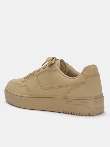 Pull&Bear Platform trainers in Brown