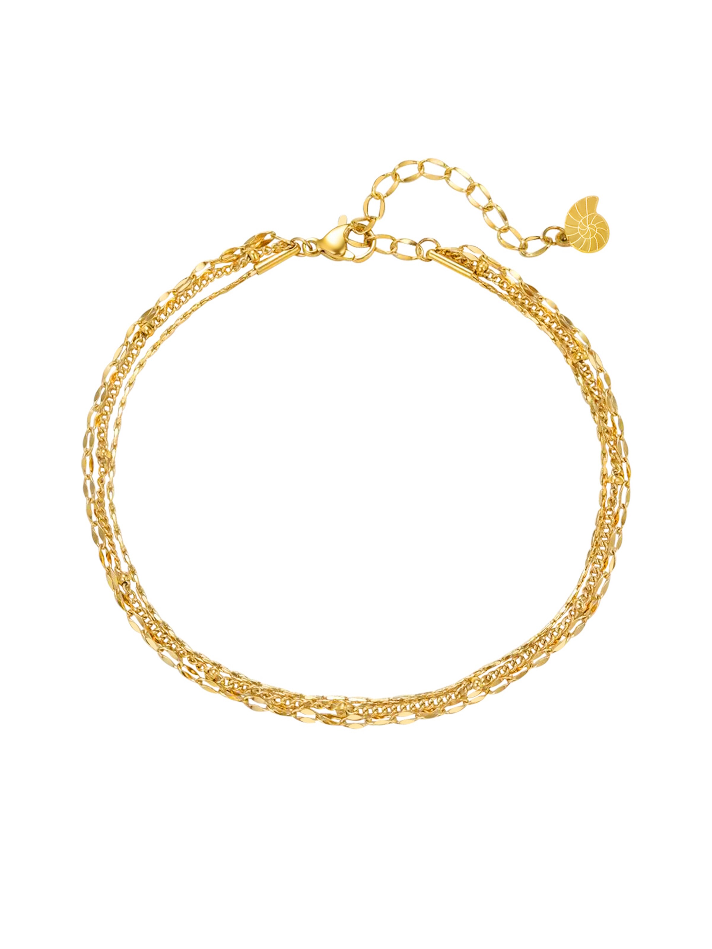 Gioiello per i piedi 'Delicate Trio' di Hey Happiness in oro