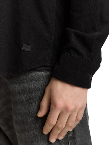 Coupe regular Chemise TOM TAILOR DENIM en noir