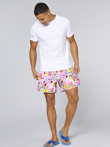 CHIEMSEE Athletic Swim Trunks in Purple
