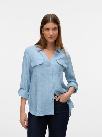 Camicia da donna 'VMRAY' di VERO MODA in blu: frontale