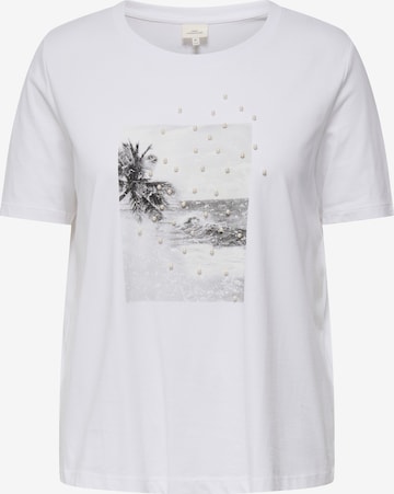 Maglietta 'CARCelia' di ONLY Carmakoma in bianco: frontale
